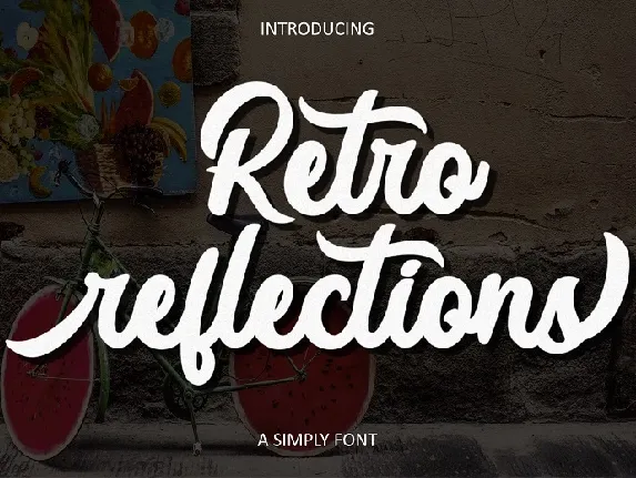 Retro Reflections font