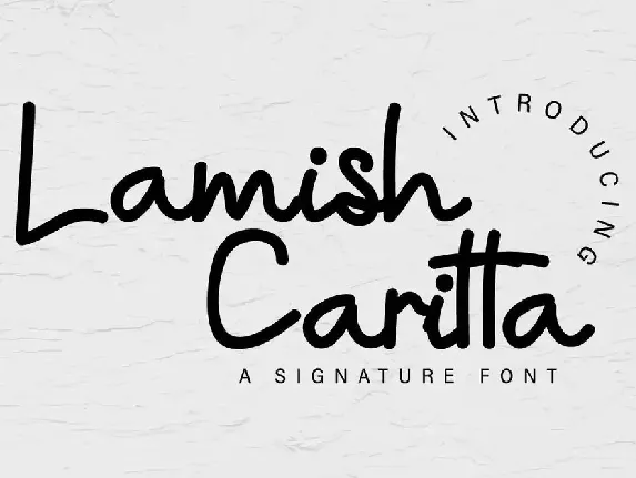 Lamish Caritta Demo font