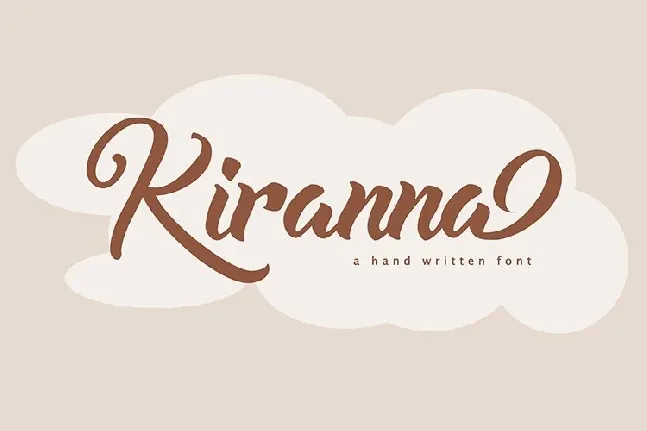 Kiranna demo font