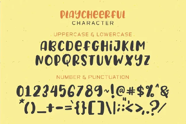 PlayCheerful font