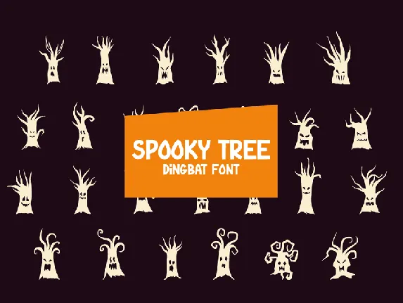 Spooky Tree font