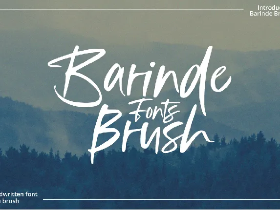 Barinde Brush font