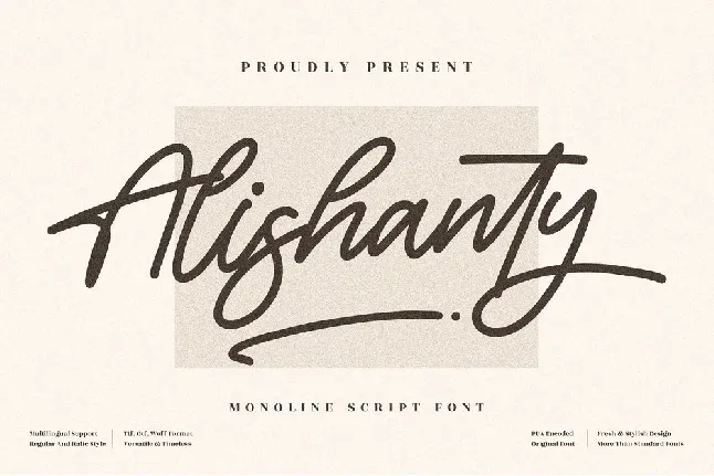 Alishanty font