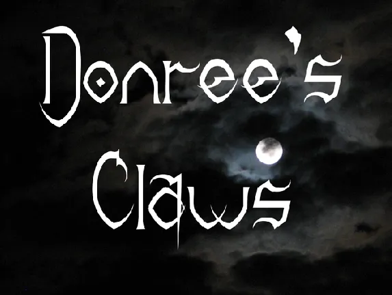 Donree's Claws font