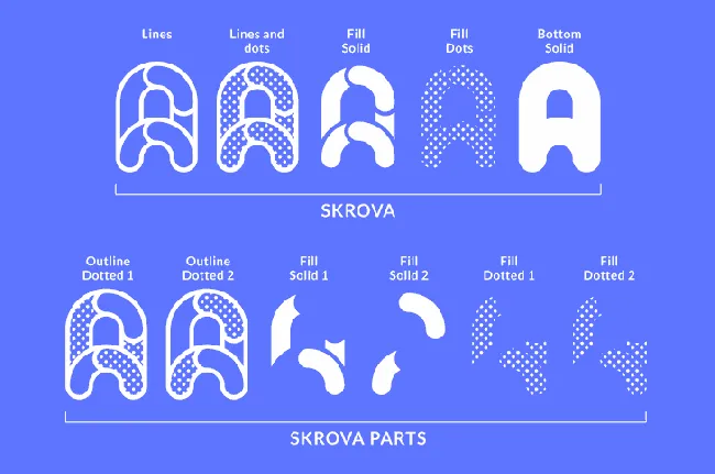 Skrova Layered font