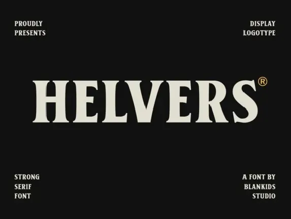 Helvers font