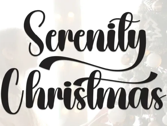 Serenity Christmas Script font