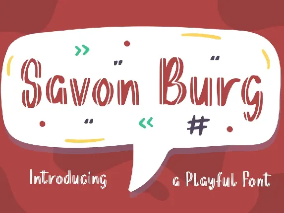 Savon Burg Free Trial font