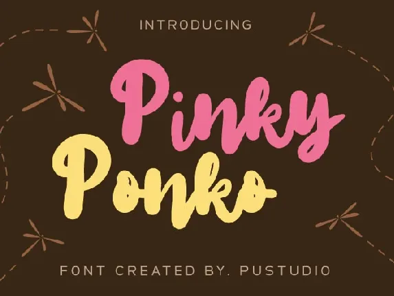 PinkyPonko font