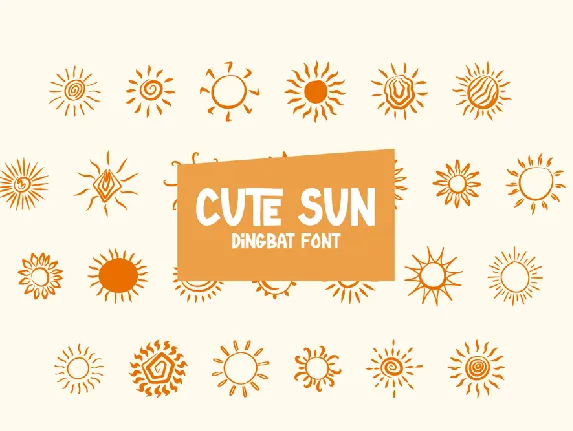 Cute Sun font