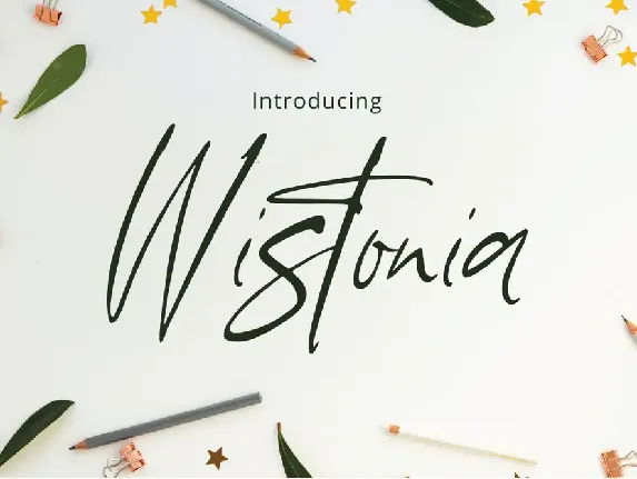 Wistonia Signature font