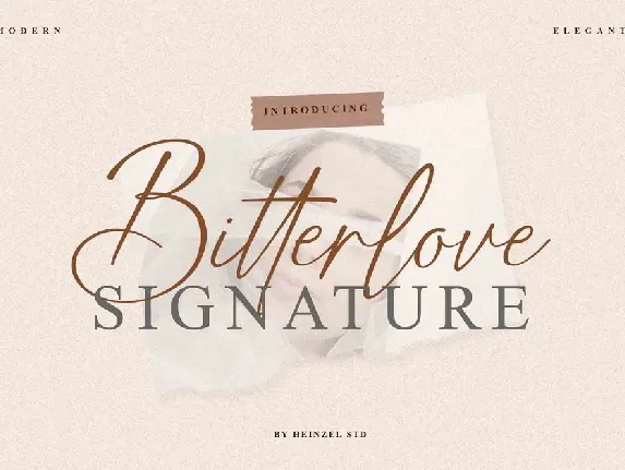 Bitterlove Signature font