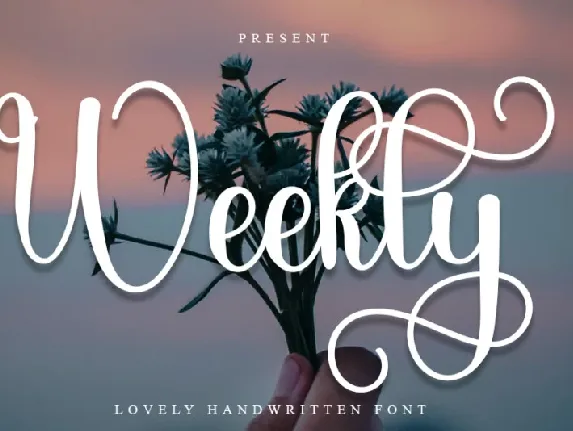 Weekly font