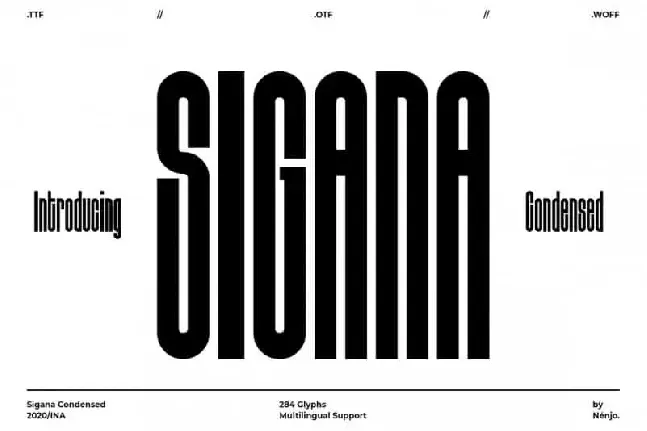 Sigana Display font