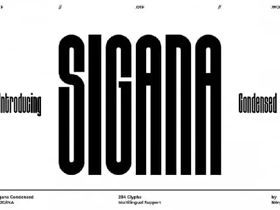 Sigana Display font