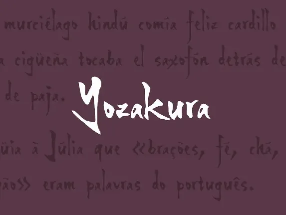 Yozakura font