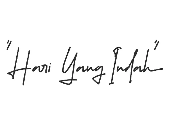 Hari Yang Indah Demo font