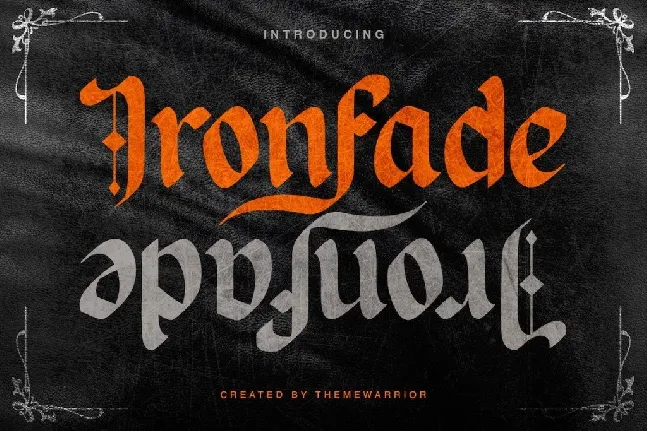 Ironfade font