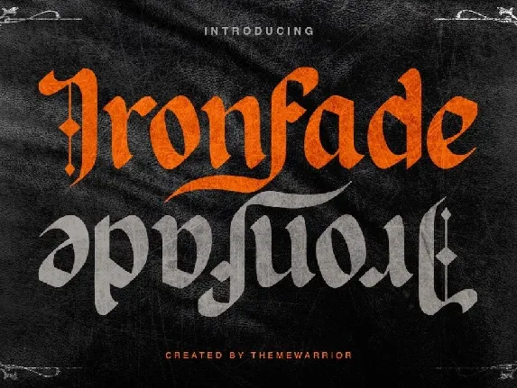 Ironfade font