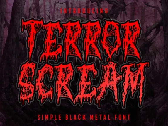 Terror Scream font