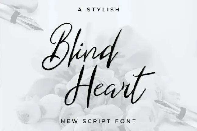 Blind Heart Script Free font