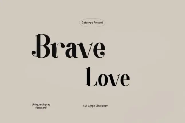 Brave love font