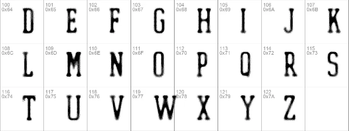 DOTLED font