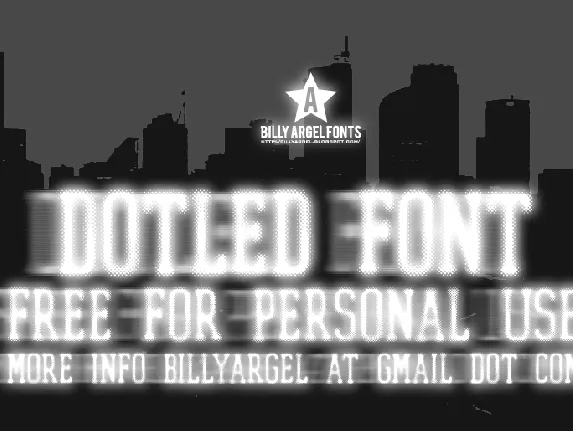 DOTLED font