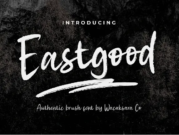 Eastgood font