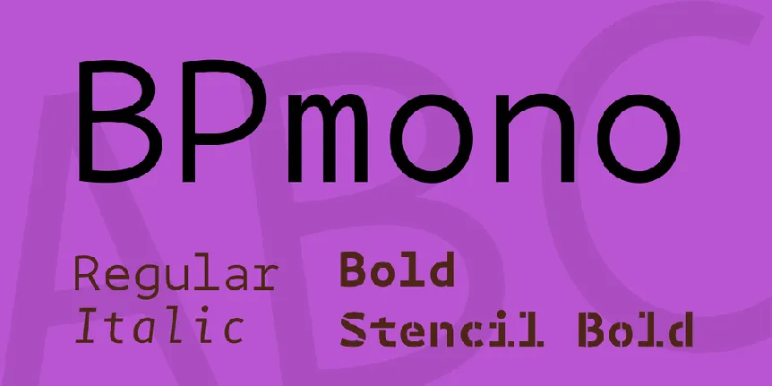 BPmono font