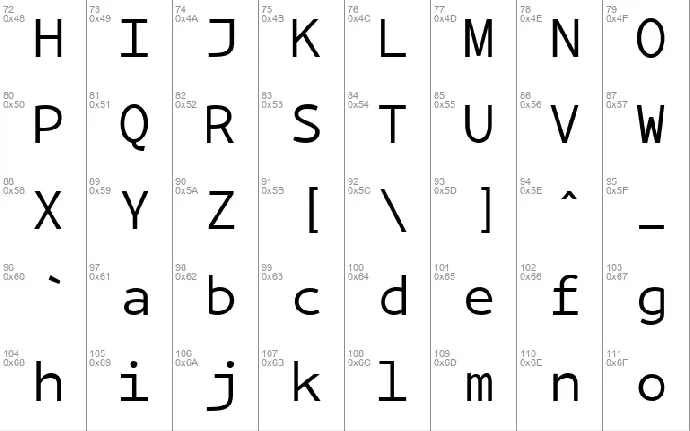 BPmono font