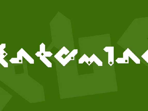 Pentomino font