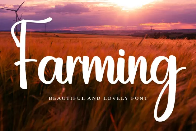 Farming font