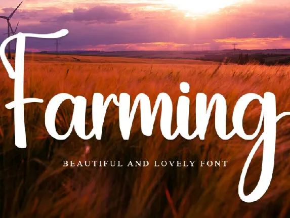 Farming font