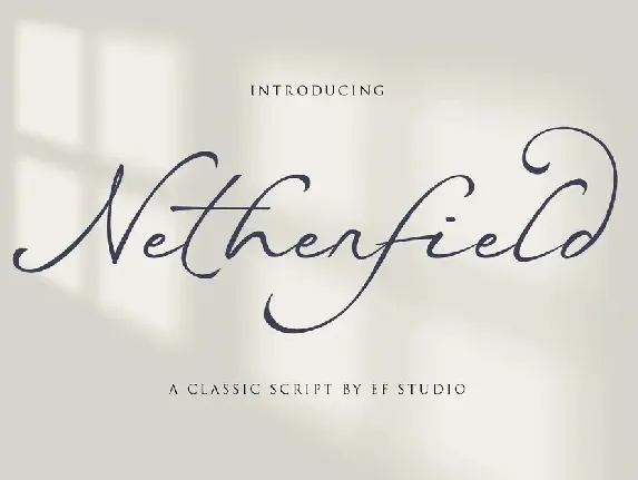 Netherfield font