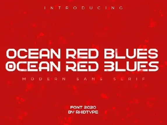 Ocean Red Blues font