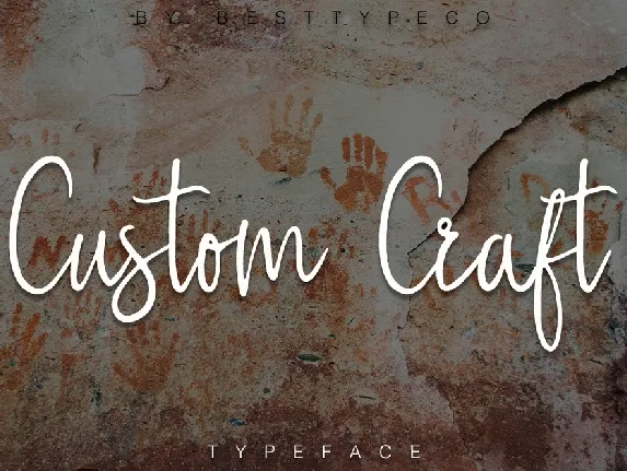 Custom Craft Script Free font