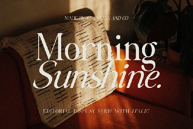 Morning Sunshine font