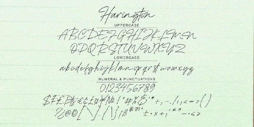 Harington Signature_DEMO font