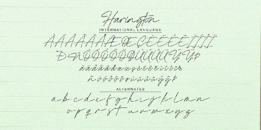 Harington Signature_DEMO font