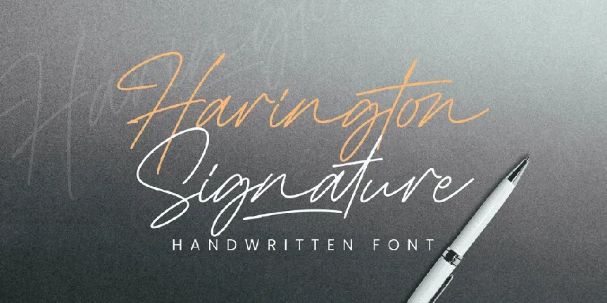 Harington Signature_DEMO font