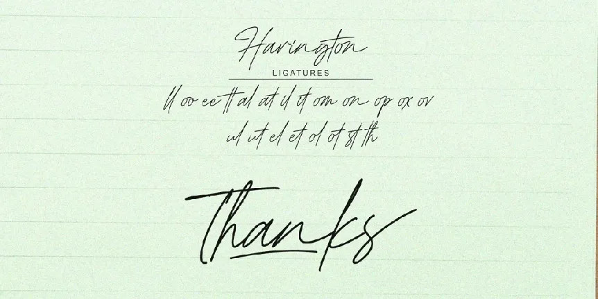 Harington Signature_DEMO font