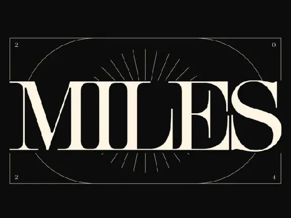 Miles font