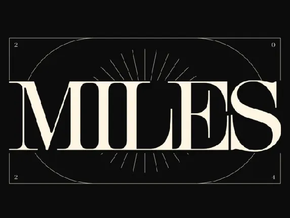 Miles font