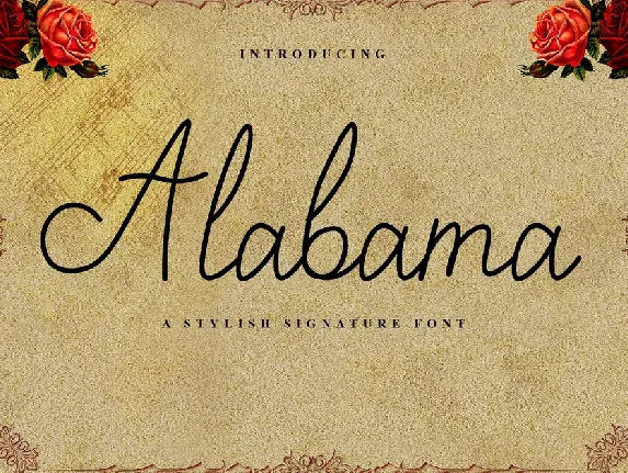 Alabama font