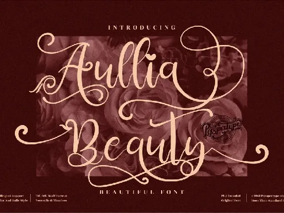 Aullia Beauty font