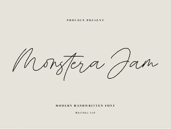 Monstera Jam font