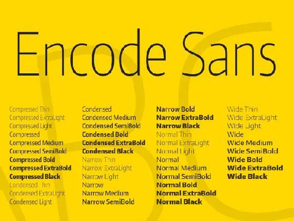 Encode Sans font