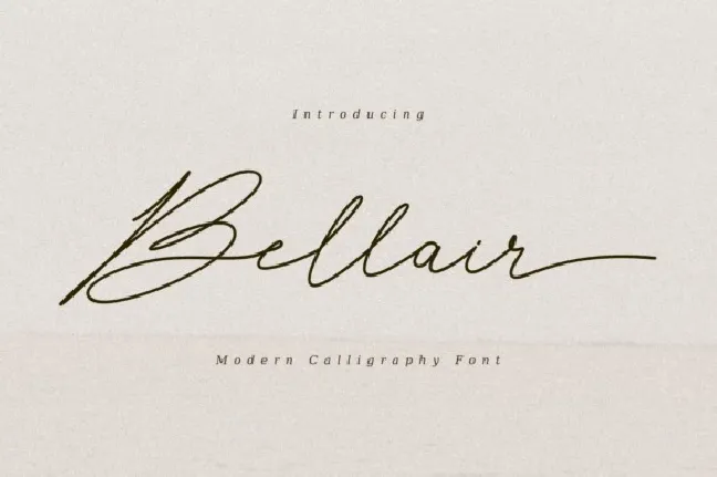 Bellair font