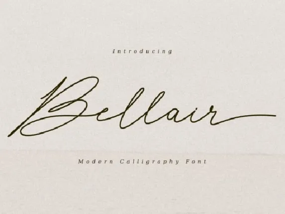 Bellair font